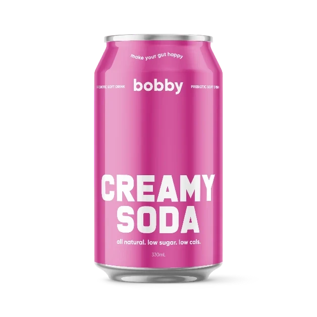 Bobby Creamy Soda 330ml | Low Sugar Soda