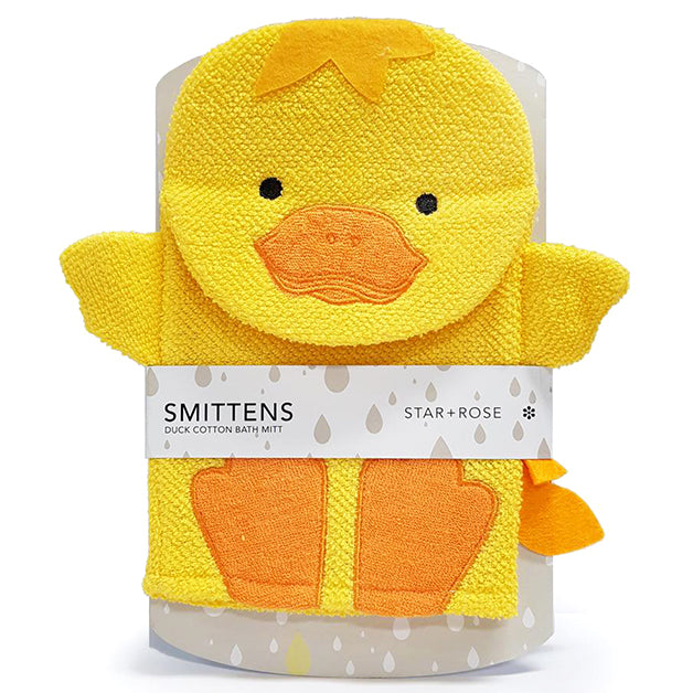 Star + Rose Smittens Cotton Duck Bath Mitt
