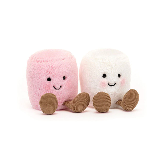 Jellycat Amuseables Pink & White Marshmallows 6cm Sitting