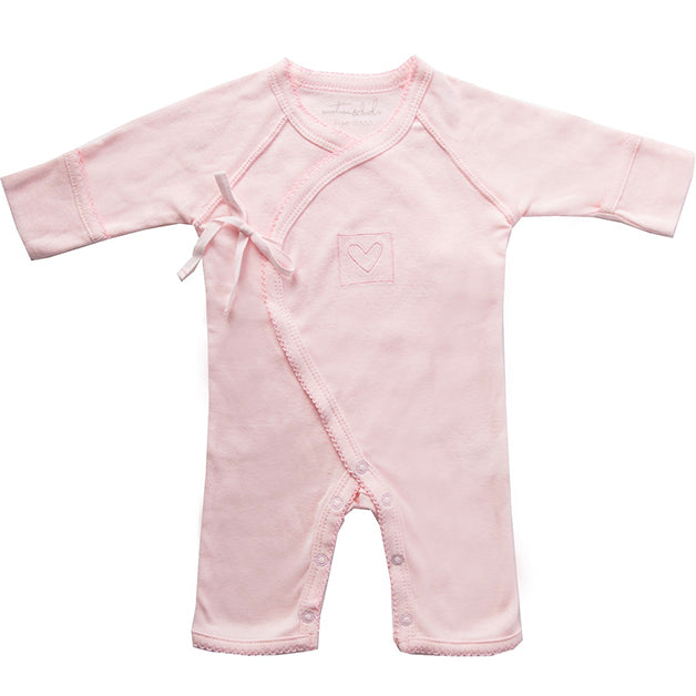 Emotion & Kids Pale Pink Cotton Crossover Outfit 3-6 Months