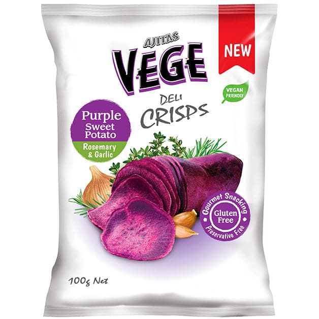 Purple Sweet Potato Vege Crisps 100g (GF) (VG)