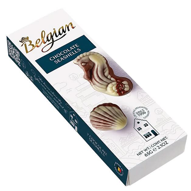 The Belgian Chocolate Sea Shells 65g - Assorted