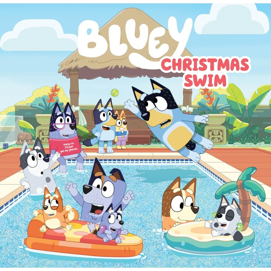 Bluey- christmas swim picture book