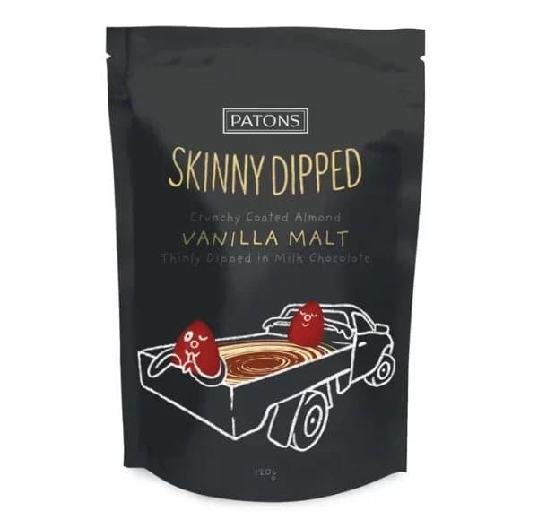 Patons Skinny Dipped Almonds Assorted Flavours 120g