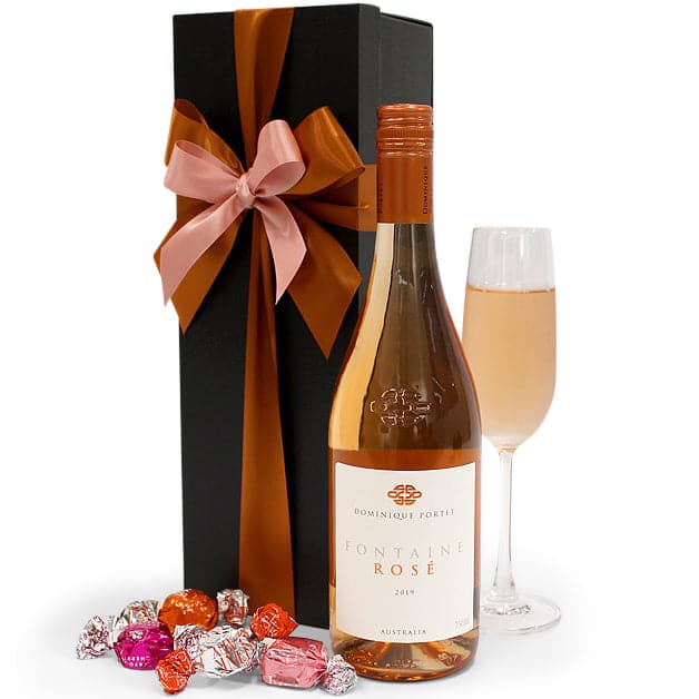 Dominique Portet Yarra Valley Fontaine Rosé 750ml Gift Hamper The Complete Basketcase
