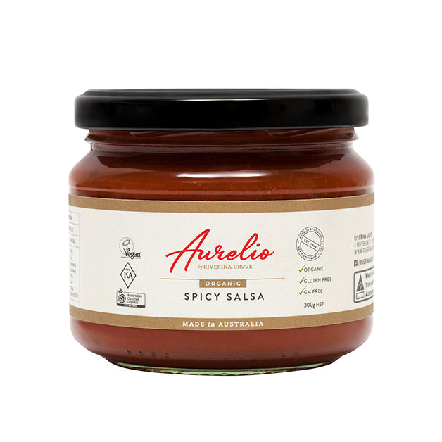 Aurelio Organic Spicy Salsa 300g (V)(GF)