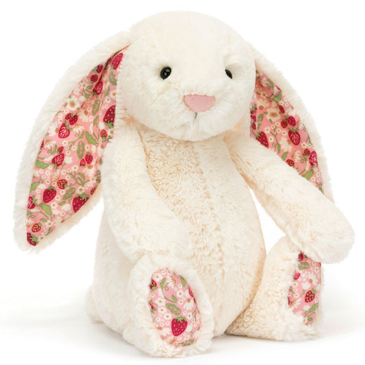 Jellycat Blossom Cream Bunny 'Berry' - Medium 23cm