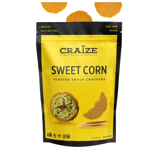 Craize Sweet Corn Crackers 113g (V) (GF)