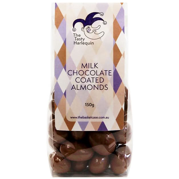 Tasty Harlequin Chocolate Coated Almonds 150g