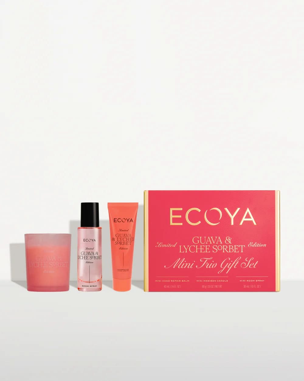 Ecoya Mini Trio Gift Set - Guava and Lychee Sorbet