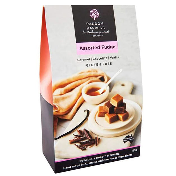 Random Harvest Handmade Assorted Fudge 125g (GF) | The Complete Basketcase
