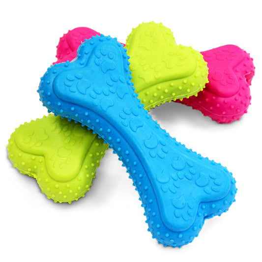 Squeaky Bone Dog Toy x 1 Assorted