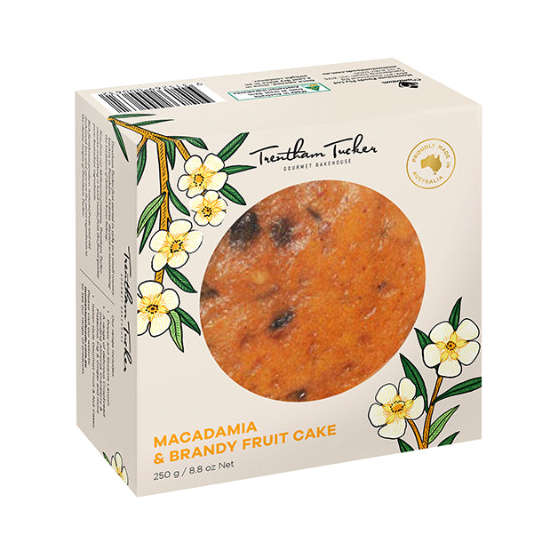 Macadamia & Brandy Fruit Cake 250g