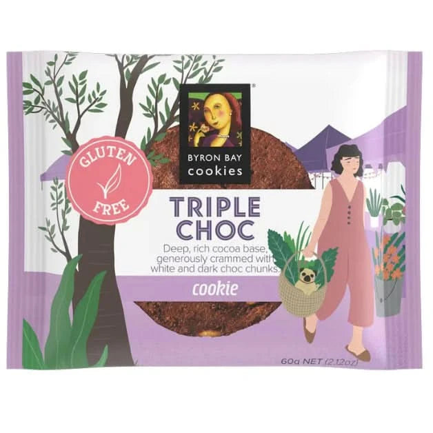 Byron Bay Cookies - Triple Choc (GF) 60g