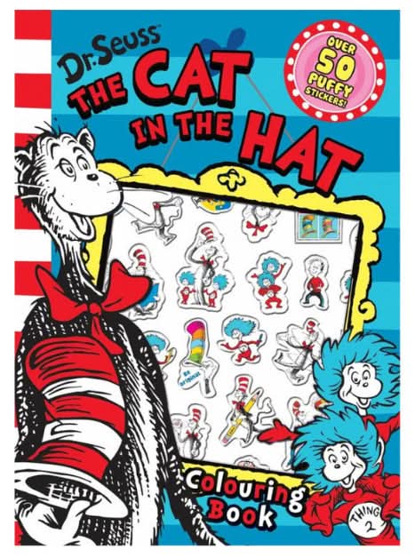 Dr Seuss "Cat In The Hat" Colouring Book