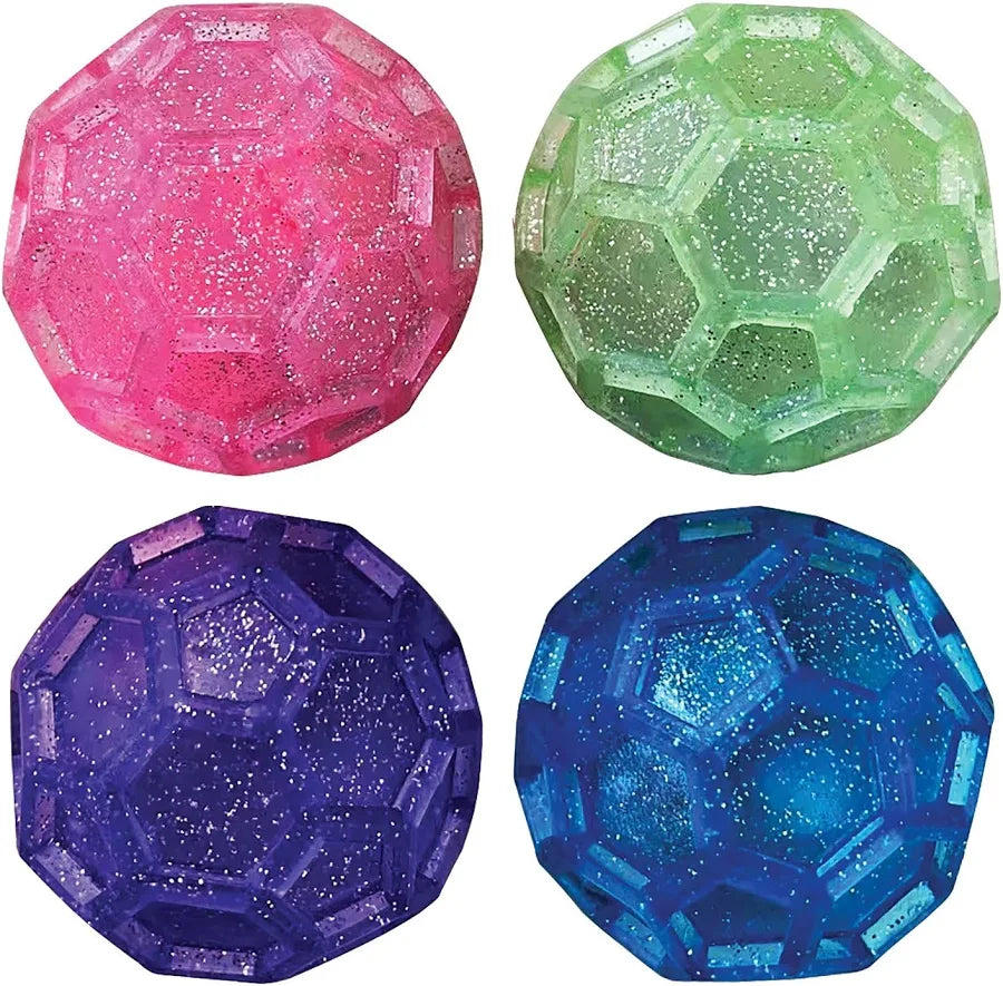 Light Up Glitter Geo Ball