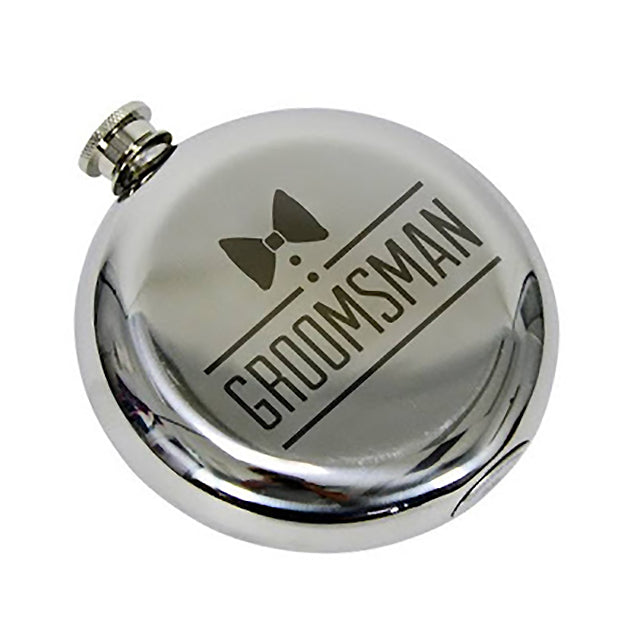 Groomsman Stainless Steel Hip Flask