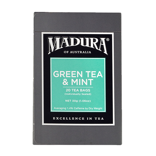 RGME20_Madura Green Tea & Mint 20 Enveloped Tea Bags